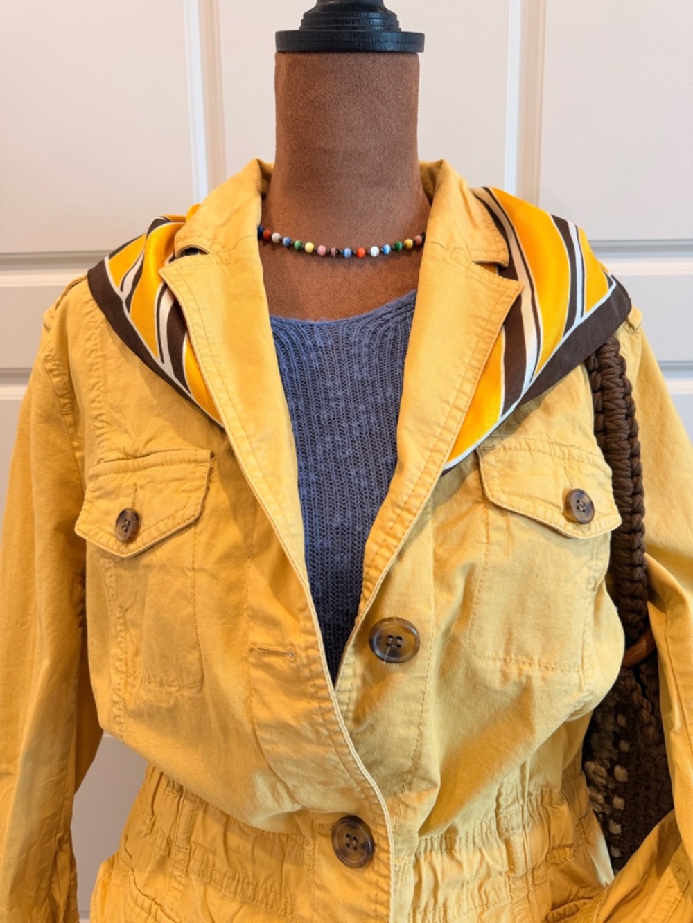 Talbots Butter Yellow Utility Jacket - Picture 2 of 4